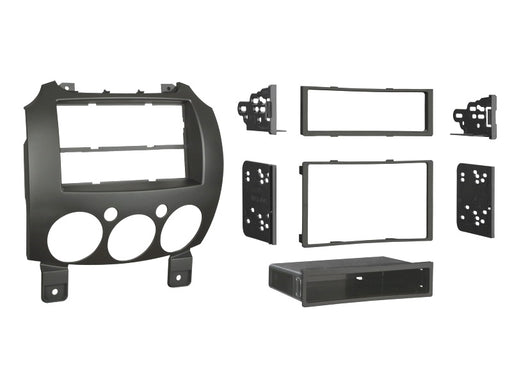 fitting kit mazda 2 & demio 2007 - 2014 din & double din (black)