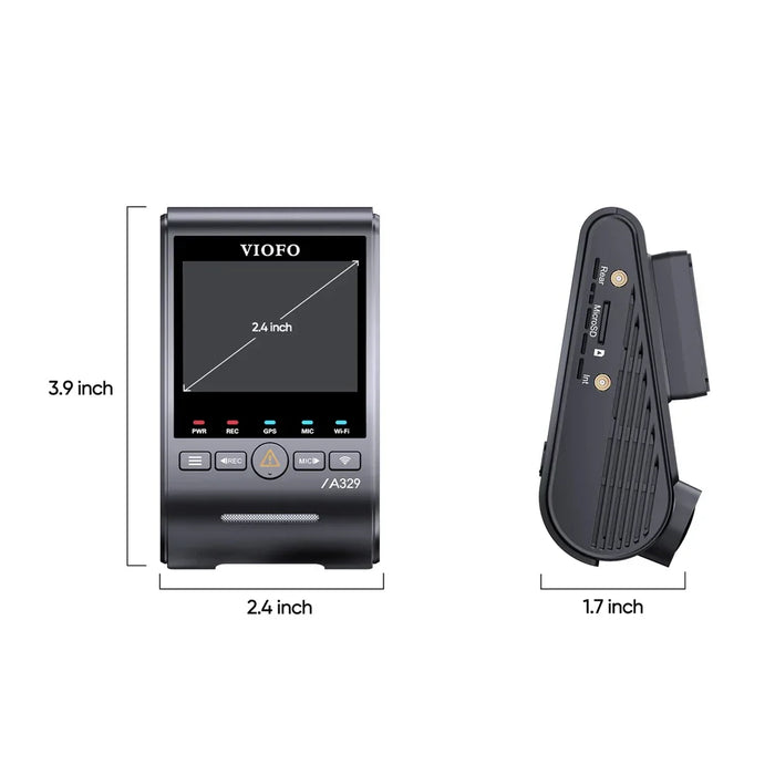 Viofo Dashcam A329 4K Single Channel Wifi 6 Gps - LX2001 - Homewares, Outdoor, Phone Accessories, Cases, Speakers, Headphones + More -