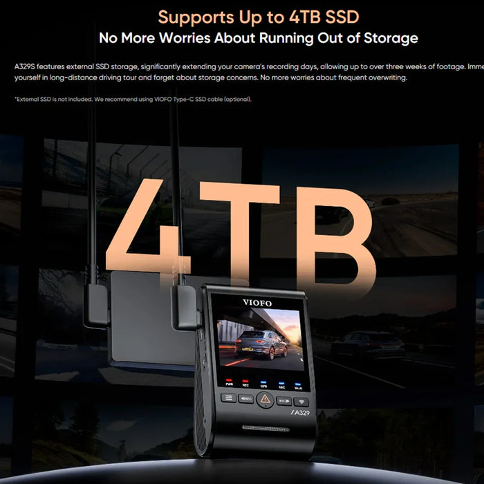 Viofo Dashcam A329 4K Front 2K Rear Channel Wifi 6 Gps - LX2001 - Homewares, Outdoor, Phone Accessories, Cases, Speakers, Headphones + More -