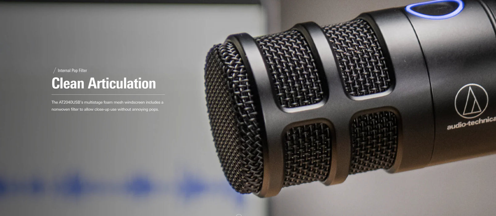 Audio-Technica AT2040USB Hypercardioid Dynamic Podcast Microphone Mic - LX2001 - Homewares, Outdoor, Phone Accessories, Cases, Speakers, Headphones + More -