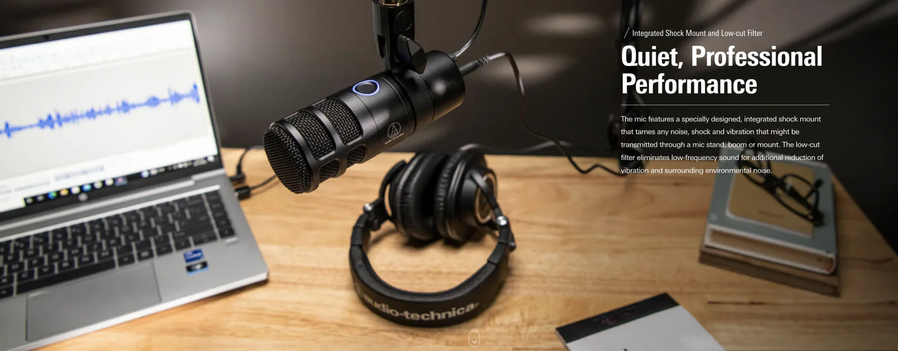 Audio-Technica AT2040USB Hypercardioid Dynamic Podcast Microphone Mic - LX2001 - Homewares, Outdoor, Phone Accessories, Cases, Speakers, Headphones + More -