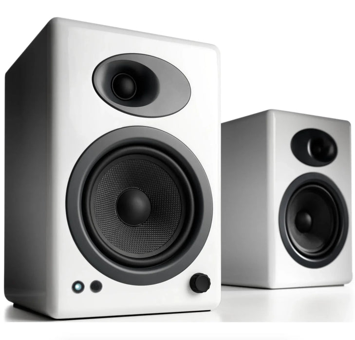 Audioengine 5+ Classic Powered Bookshelf Speakers - Hi-Gloss White - LX2001 - Homewares, Outdoor, Phone Accessories, Cases, Speakers, Headphones + More -