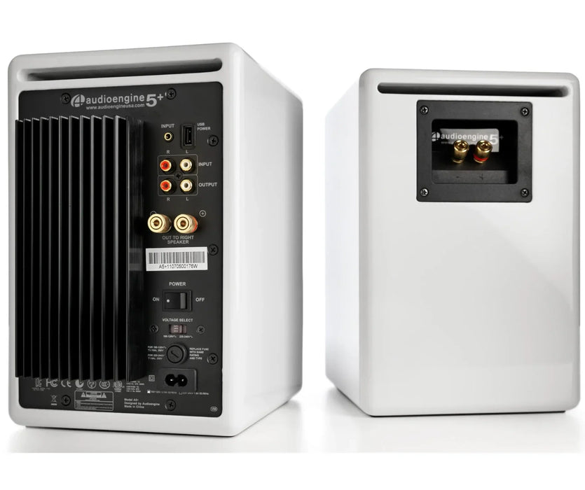 Audioengine 5+ Classic Powered Bookshelf Speakers - Hi-Gloss White - LX2001 - Homewares, Outdoor, Phone Accessories, Cases, Speakers, Headphones + More -