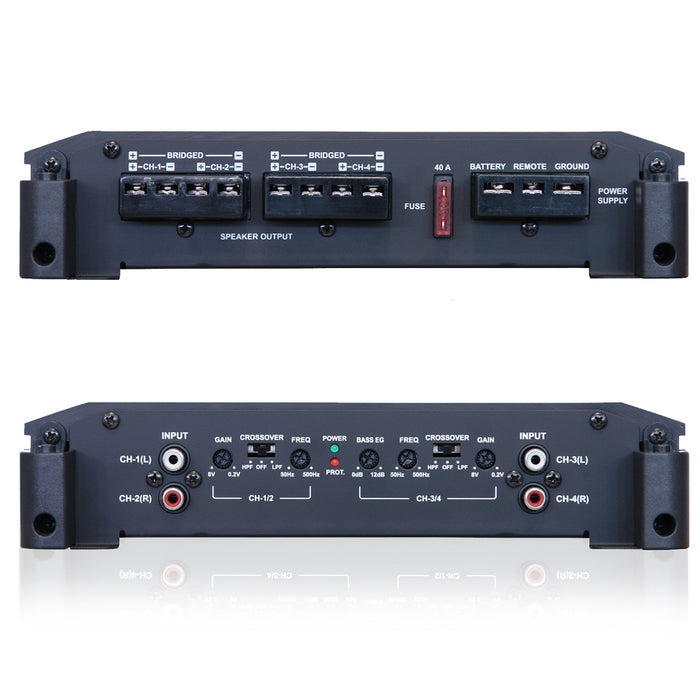 Alpine Amplifier R Series 4-Ch Class D 1200W 4X50W Rms @ 4Ohm 4X70W Rms @ 2Ohm