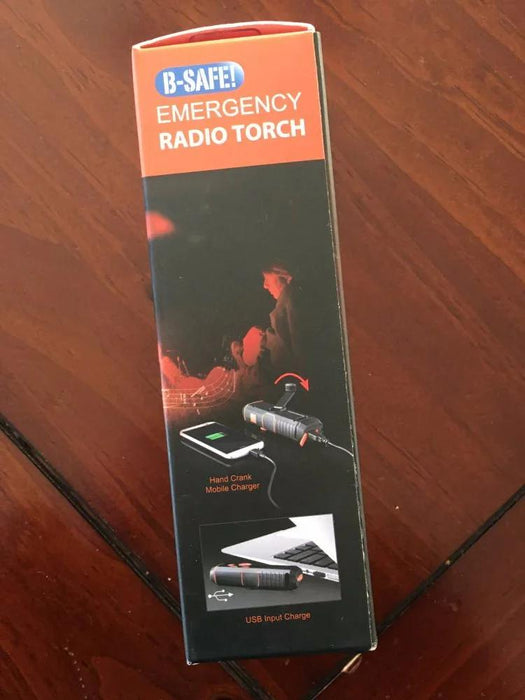 BSAFE Rugged FM Radio Crank Power Bank Battery LED Torch Light - LX2001 - Homewares, Outdoor, Phone Accessories, Cases, Speakers, Headphones + More -