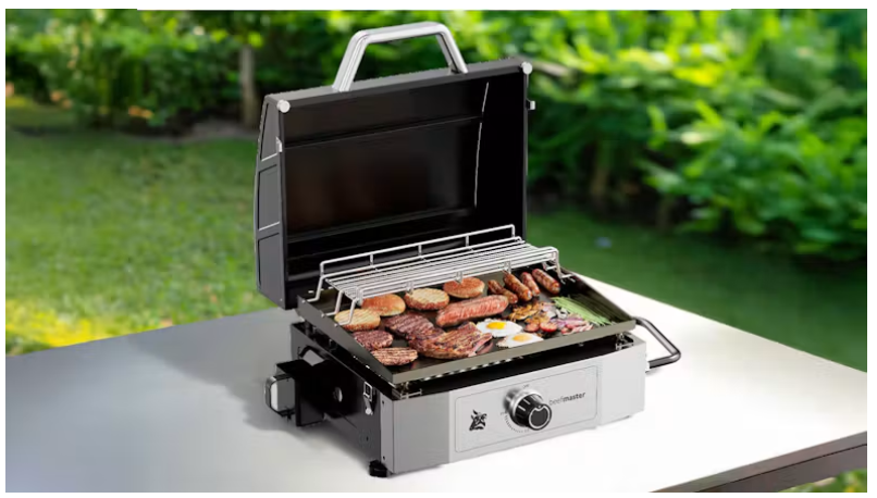 Beefmaster Portable 1 Burner Gas Griddle BBQ