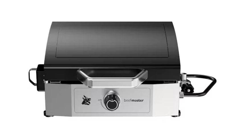 Beefmaster Portable 1 Burner Gas Griddle BBQ