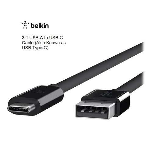 Belkin 3.1 USB-A TO USB-C Cable F2CU029BT1M-BLK