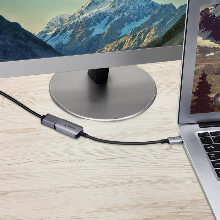 Bonelk Long-Life USB-C to 4K HDMI Adapter 15cm - Space Grey ELK-80025-R 9352850003986