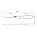 Tramontina Polywood Churrasco Fillet / Boning Knife 6" 16cm