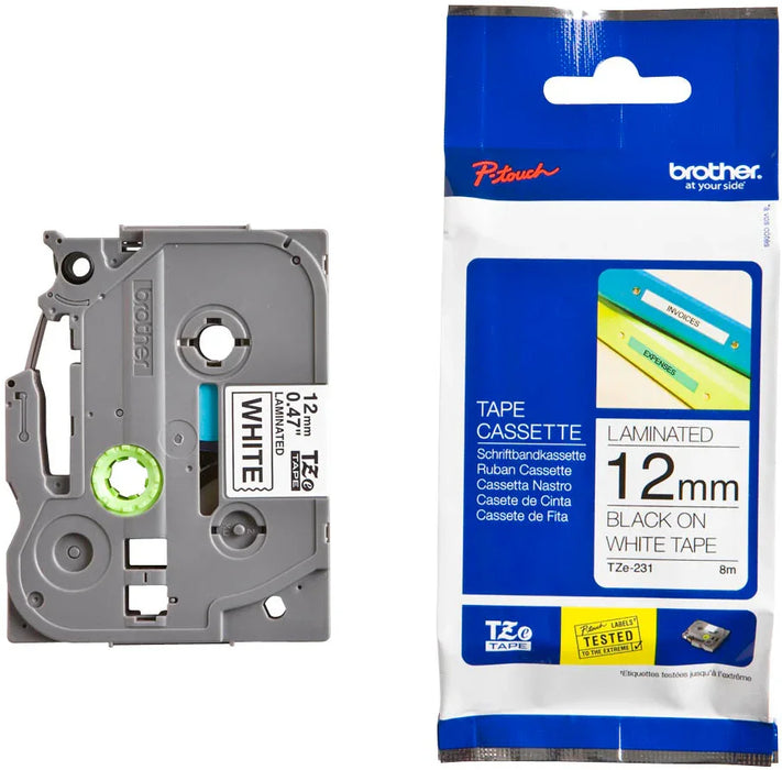 Brother TZE231 TZE-231 Laminated Thermal Label Tape - LX2001 - Homewares, Outdoor, Phone Accessories, Cases, Speakers, Headphones + More -
