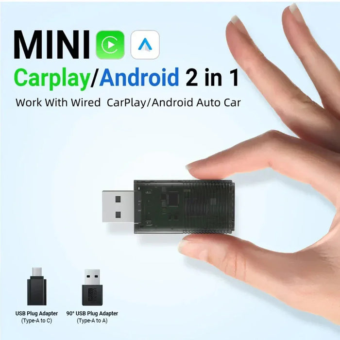 Ottocast Apple Carplay / Android Auto Wireless Usb Adapter Mini 2-In-1 - LX2001 - Homewares, Outdoor, Phone Accessories, Cases, Speakers, Headphones + More -