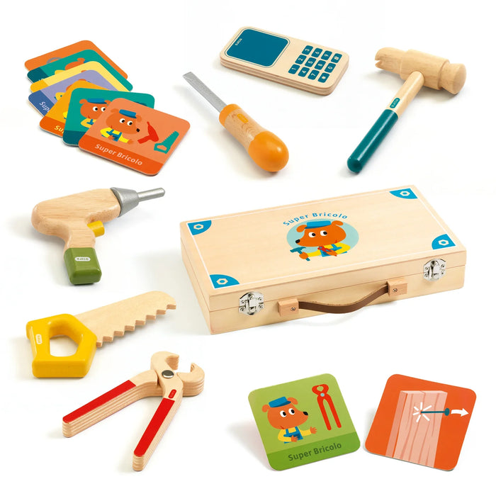 Role Play Super Bricolo wooden playing pieces - LX2001 - Homewares, Outdoor, Phone Accessories, Cases, Speakers, Headphones + More -