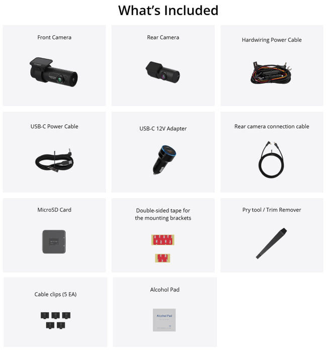 Blackvue Dr770X-2Ch-Ii Front & Rear Full Hd (1080) Dashcam 256 Gb