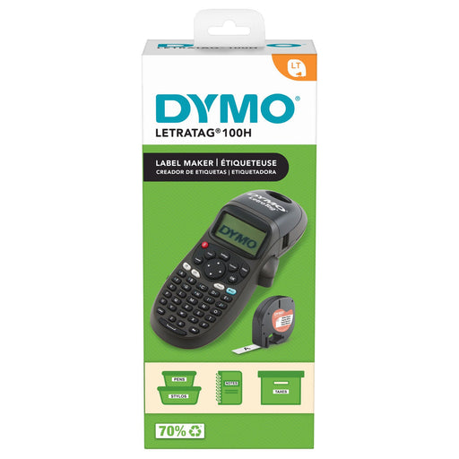 DYMO LetraTag 100H Handheld Label Maker, Black, with 13-character LCD Screen and - LX2001 - Homewares, Outdoor, Phone Accessories, Cases, Speakers, Headphones + More -