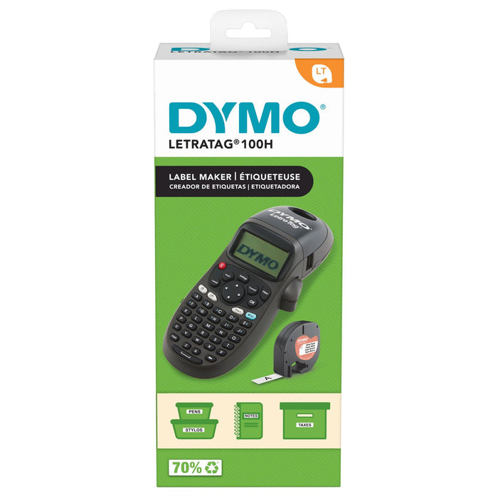 DYMO LetraTag 100H Handheld Label Maker, Black, with 13-character LCD Screen and - LX2001 - Homewares, Outdoor, Phone Accessories, Cases, Speakers, Headphones + More -