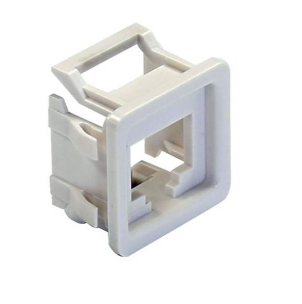 DYNAMIX RJ45 Keystone to PDL600 Series Compatible Modular Clip. 10 pack White