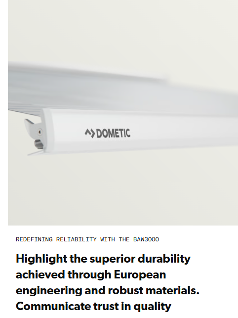 Dometic BAW3000 3m Box Awning - White