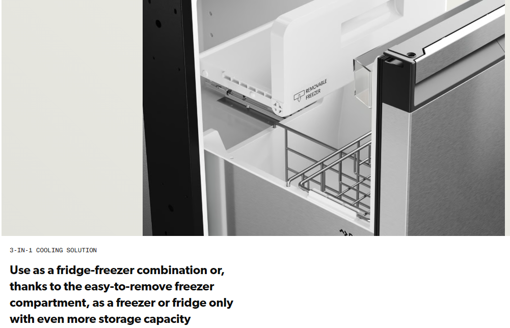 Dometic NRXD 60S 55L Drawer Fridge - Stainless Steel