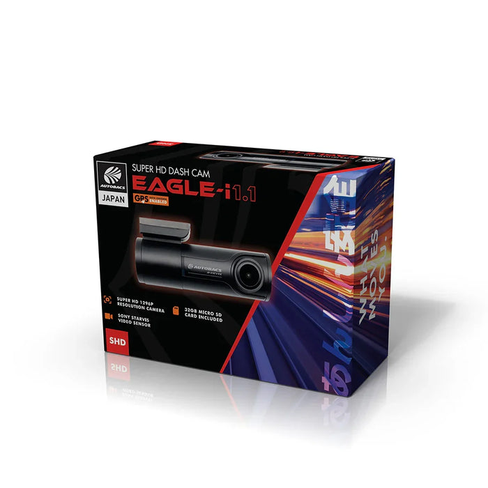 Autobacs Eagle I 1.1 Super Hd Dash Cam Wifi Gps Dvr 32Gb - LX2001 - Homewares, Outdoor, Phone Accessories, Cases, Speakers, Headphones + More -