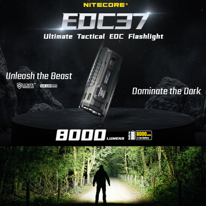 Nitecore Edc37 8000 Lumen Edc Flashlight