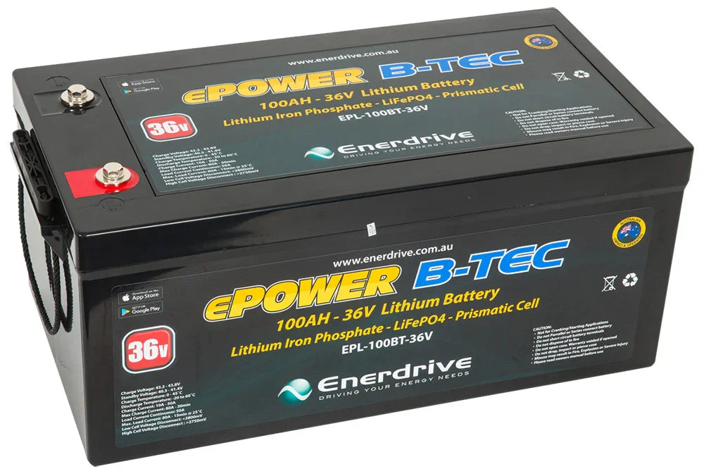 Enerdrive Epower 100A 36V Lifepo4 Battery - LX2001 - Homewares, Outdoor, Phone Accessories, Cases, Speakers, Headphones + More -