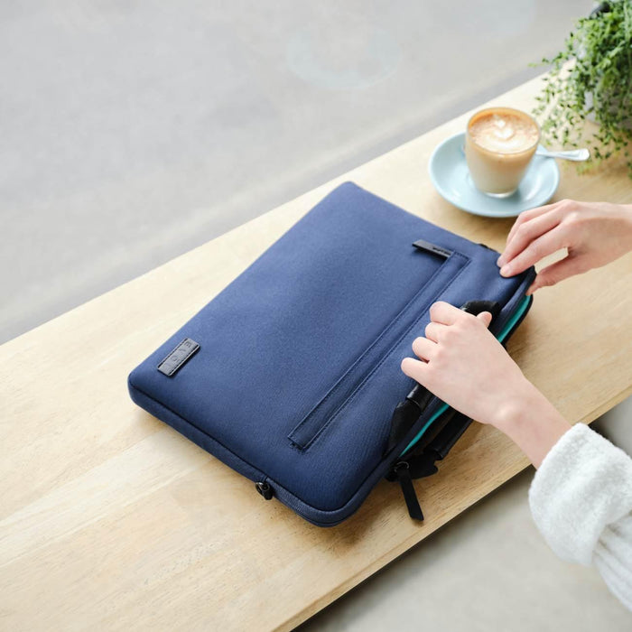 Generation Earth 13.3"-14.1" Laptop Slim Line Briefcase – Navy - LX2001 - Homewares, Outdoor, Phone Accessories, Cases, Speakers, Headphones + More -