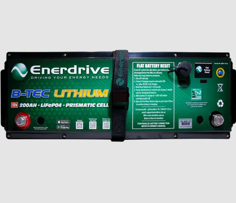 Enerdrive B-Tech 200A 12V Lifepo4 Battery Gen2 - LX2001 - Homewares, Outdoor, Phone Accessories, Cases, Speakers, Headphones + More -