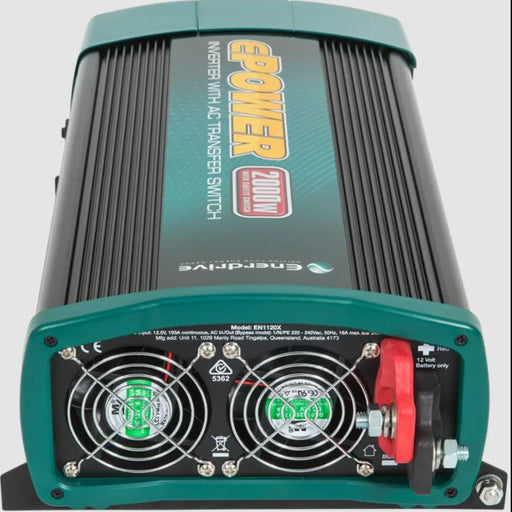 Enerdrive Epower 2000W/12V W/ Rcd & Ac Switch - LX2001 - Homewares, Outdoor, Phone Accessories, Cases, Speakers, Headphones + More -