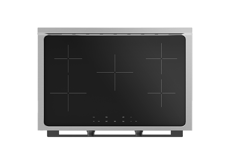 Euromaid 90cm Freestanding with Induction Cooktop - Dark Stainless Steel EFS9010AINDB