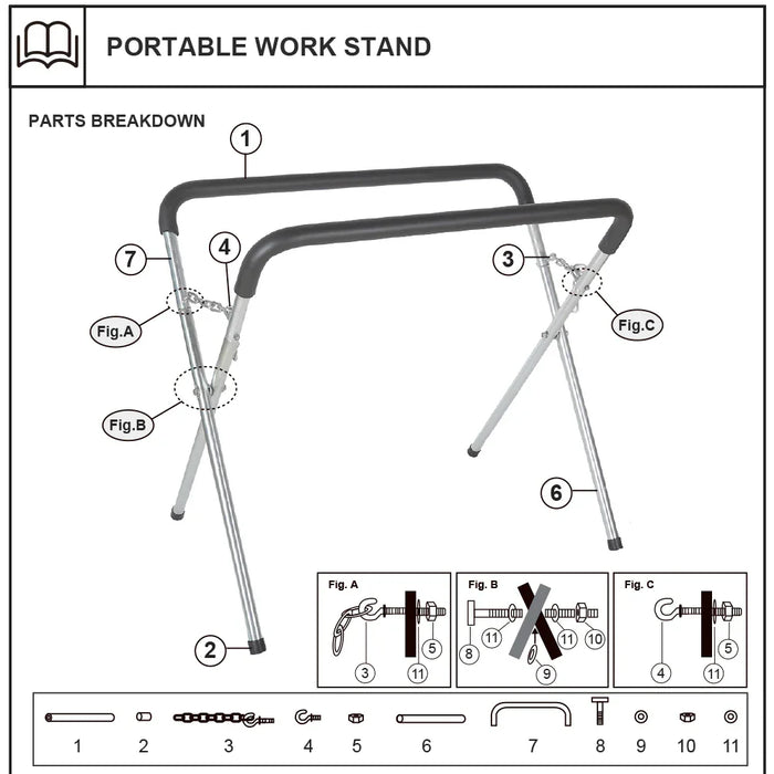 Eds Auto Portable Work Stand Spare Rubber Foot Single - LX2001 - Homewares, Outdoor, Phone Accessories, Cases, Speakers, Headphones + More -