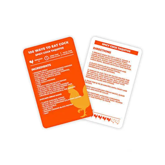 100 Ways to Eat Cock - LX2001 - Homewares, Outdoor, Phone Accessories, Cases, Speakers, Headphones + More -