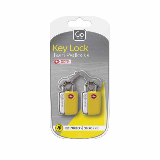 Go Travel Tsa Key Padlocks 2Pk (Yellow)