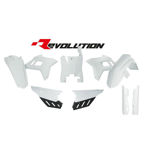 Plastics Kit Rtech 6 Piece Revolution White Honda Crf250R 22-On Crf450R 21-On