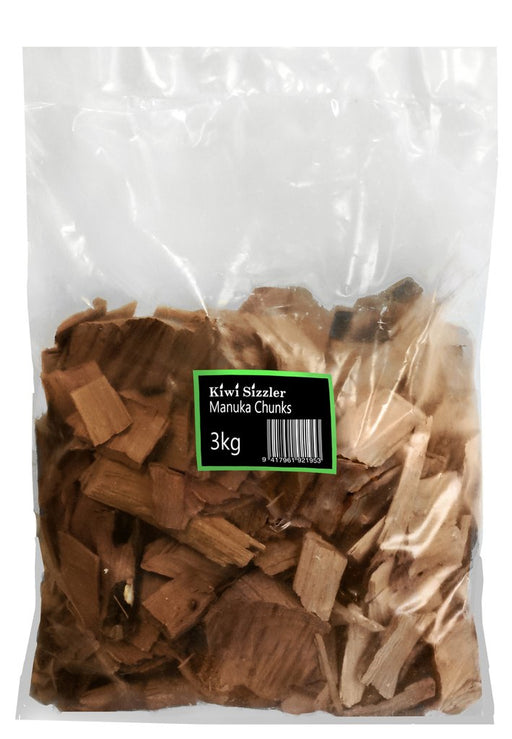 Kiwi Sizzler Manuka Chunks 3kg Cooking & Smoking Sawdust MCKS