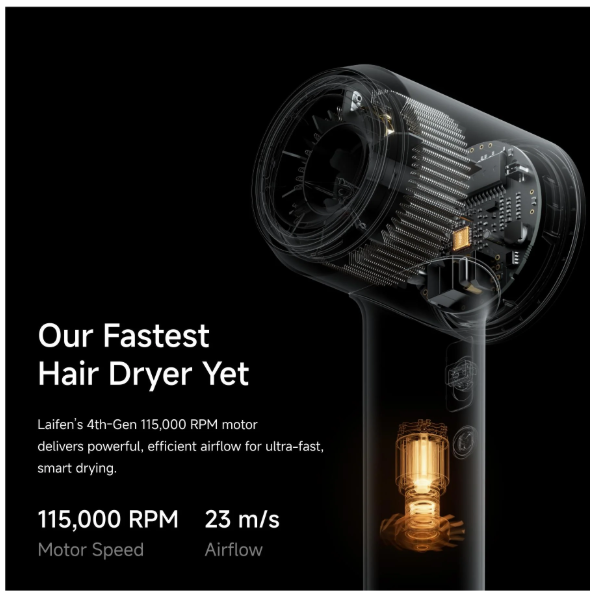 Laifen Swift 4 High-Speed Hair Dryer - Titanium