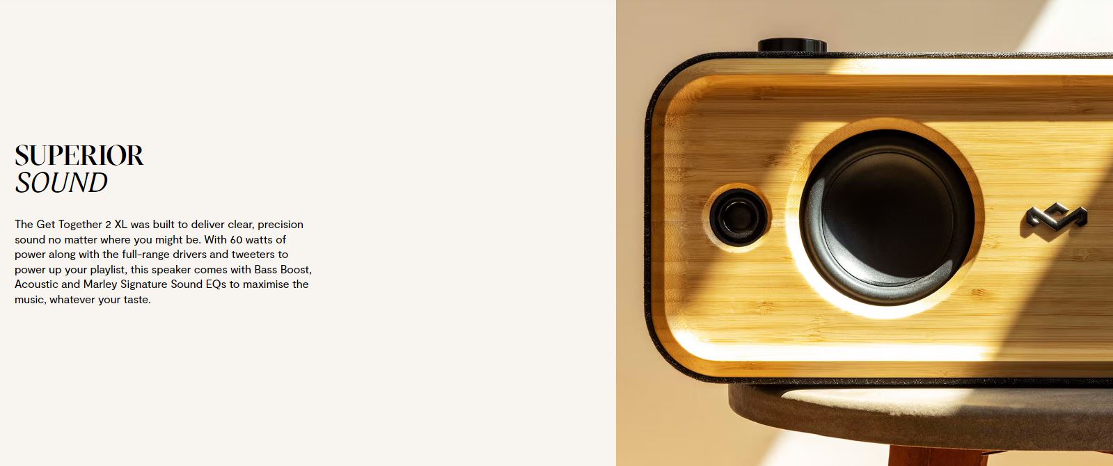 MARLEY Get Together 2 XL 60W Wireless Portable Stereo Bluetooth Speaker