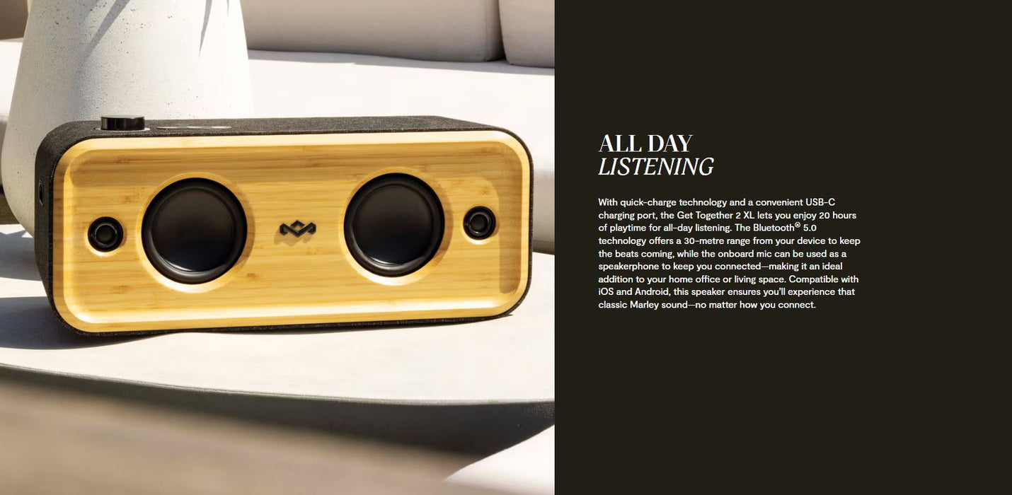 MARLEY Get Together 2 XL 60W Wireless Portable Stereo Bluetooth Speaker