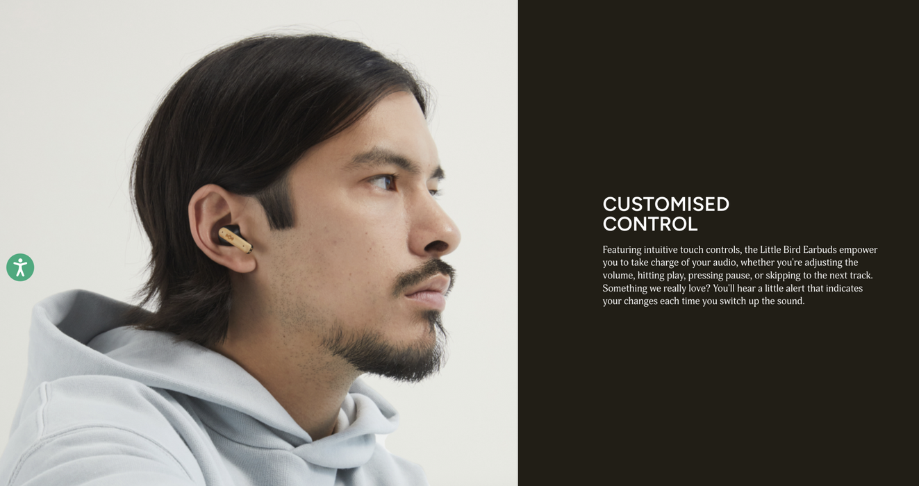 MARLEY Little Bird True Wireless Earbuds Earphones - Signature Black EM-JE123-SB