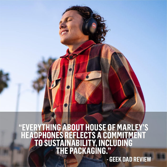 MARLEY Positive Vibration XL ANC Wireless Over-Ear Noise-Cancelling Headphones
