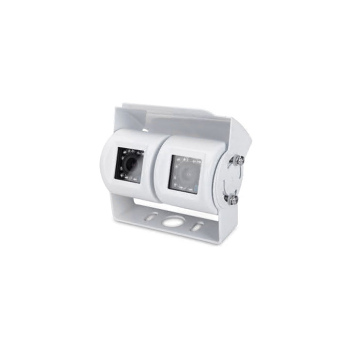 Mongoose Ahd Heavy Duty 4 Pin Dual Rear View Camera - Pal (White)