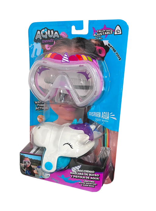 UNICORN WATER SQUIRTERZ & SWIIM MASK SET - BLISTER PACK - LX2001 - Homewares, Outdoor, Phone Accessories, Cases, Speakers, Headphones + More -