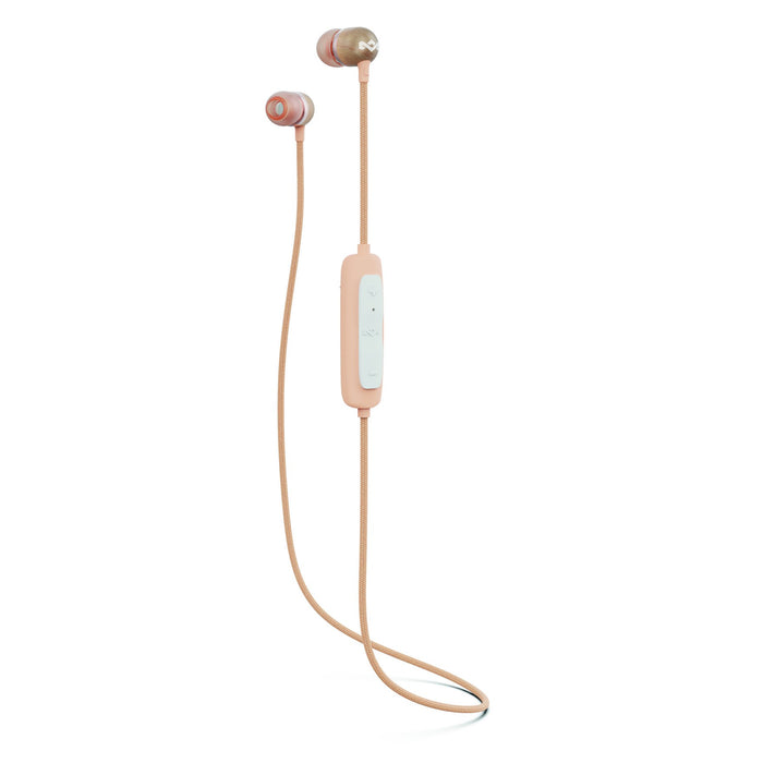 Marley Smile Jamaica Wireless 2 Bluetooth Earphones Headphones - Copper / Rose EM-JE113-CP