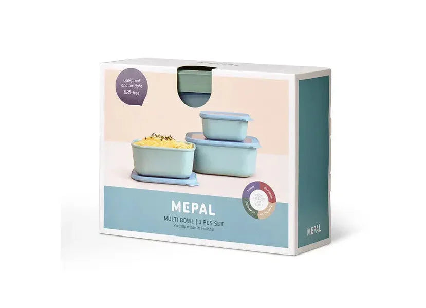Mepal Cirqula Rectangle Large Set 3-Piece Nordic Sage - LX2001 - Homewares, Outdoor, Phone Accessories, Cases, Speakers, Headphones + More -