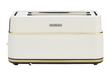 Morphy Richards Signature Soft Gold 4 Slice Long Slot Toaster - Matte White