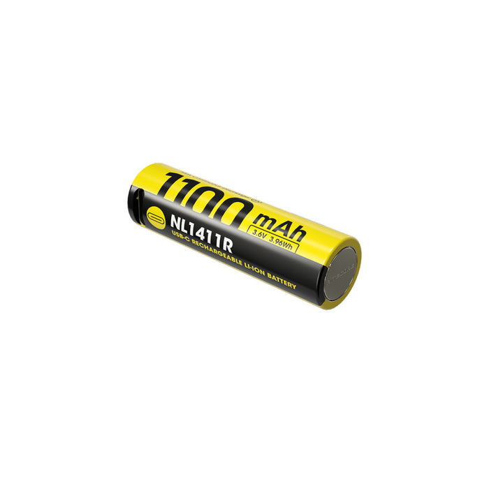 Nitecore 14500 Usb-C Rechargeable Li-Ion Battery (3.6V, 1100Mah)