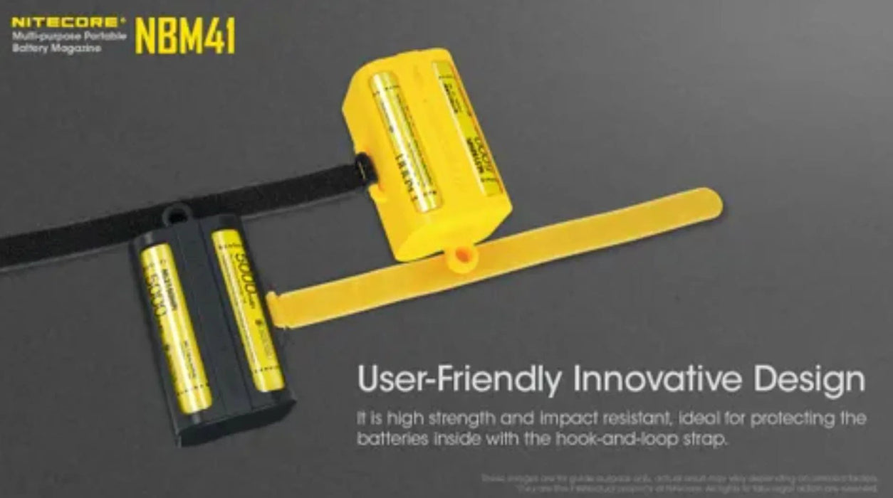 Nitecore Nbm41 Battery Magazine For 21700 / 18650 Batteries Yellow - LX2001 - Homewares, Outdoor, Phone Accessories, Cases, Speakers, Headphones + More -
