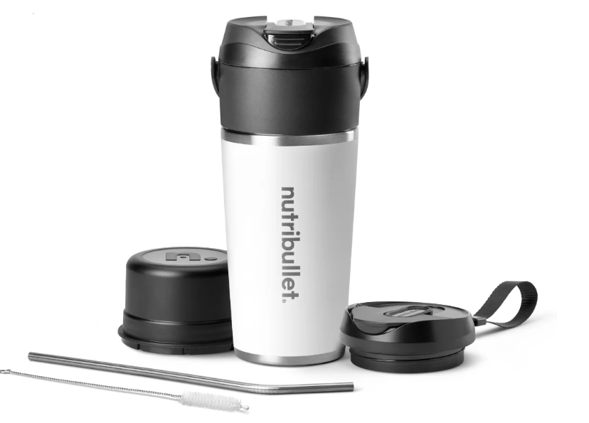 NutriBullet Flip Portable Blender - Stainless White