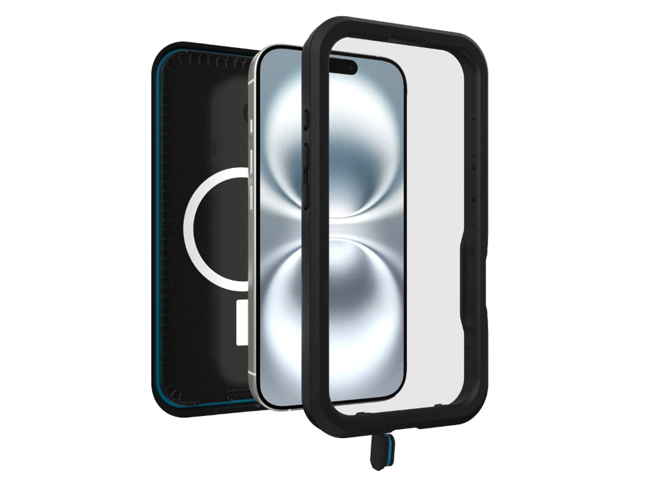 OtterBox Apple iPhone 16 Fre MagSafe Waterproof Case - Black