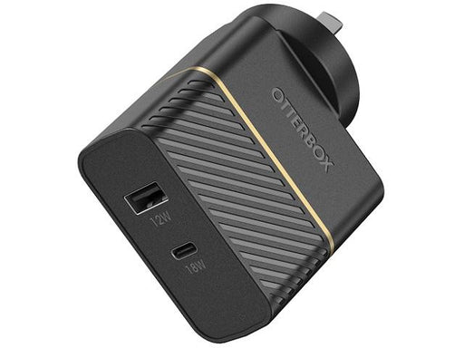 Otterbox USB-C and USB-A Fast Charge Dual Wall Charger (Type I) - Black Shimmer 78-80029 840104227527